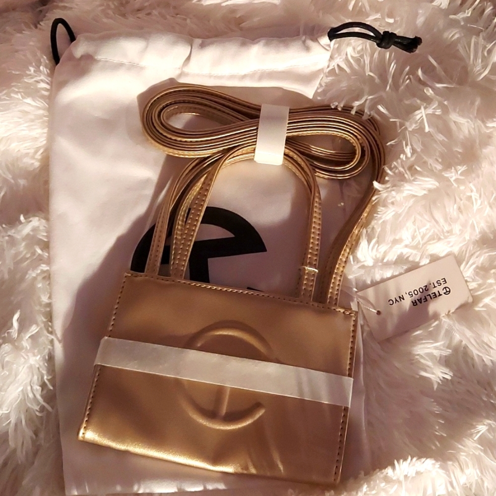 Small Gold Telfar Bag